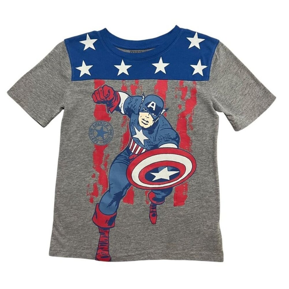 Marvel Sz M Captain America Superhero Tee Shirt